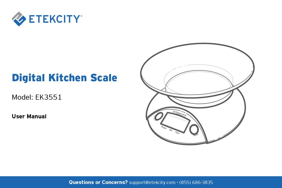 ETEKCITY EK3551 USER MANUAL Pdf Download ManualsLib