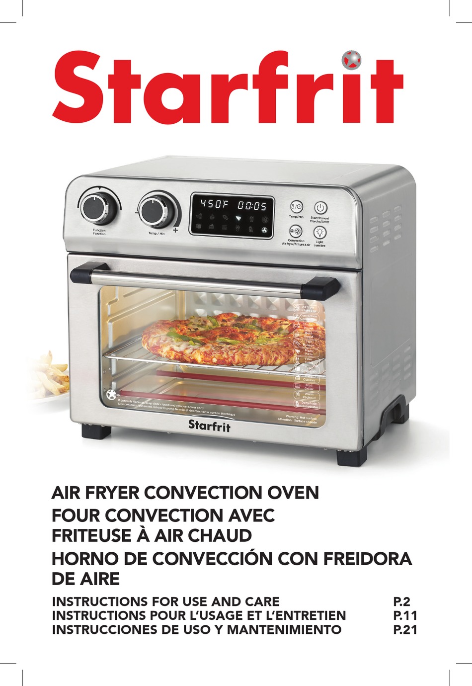 STARFRIT 024615 INSTRUCTIONS FOR USE AND CARE MANUAL Pdf Download