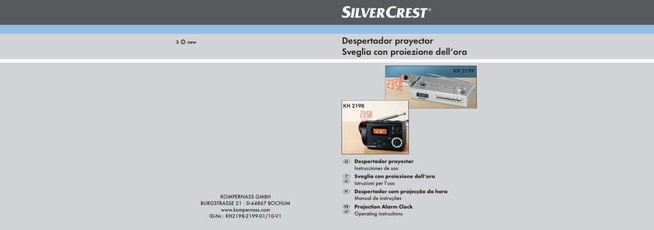 SILVERCREST KH 2198 OPERATING INSTRUCTIONS MANUAL Pdf Download