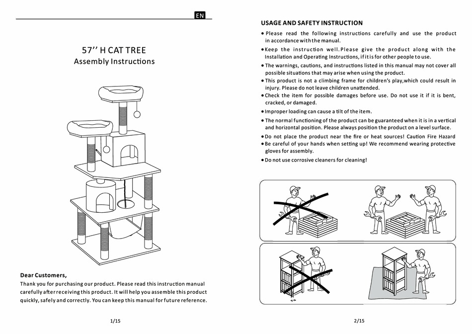 YAHEETECH 610994 ASSEMBLY INSTRUCTIONS MANUAL Pdf Download ManuaLib