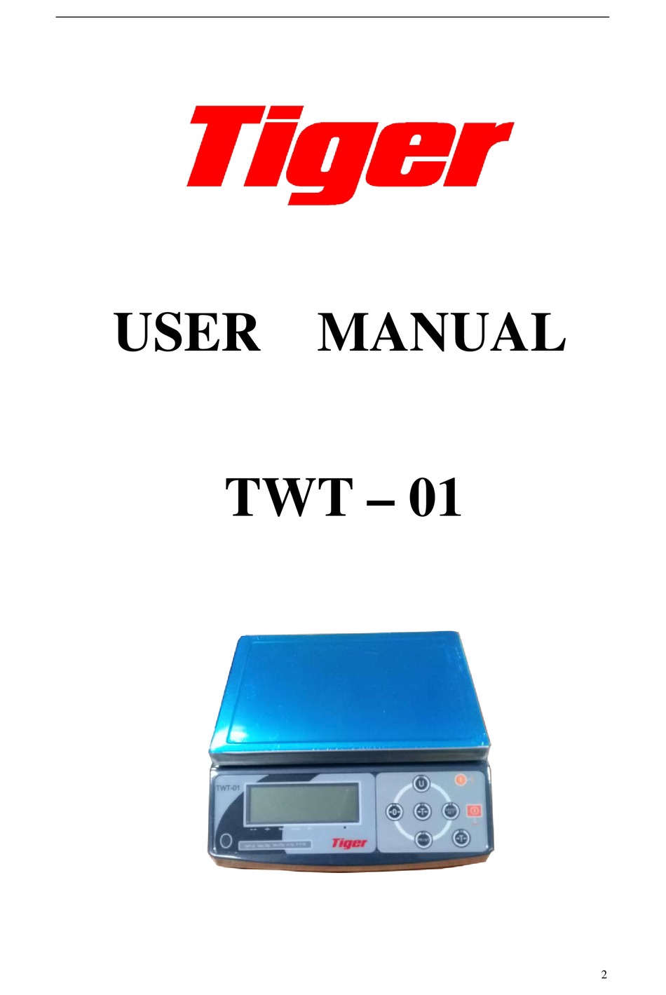 TIGER TWT-01 USER MANUAL Pdf Download | ManualsLib