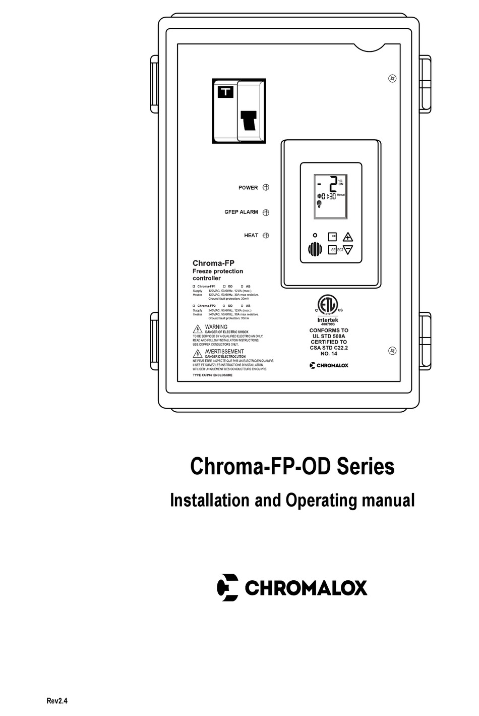 CHROMALOX CHROMAFPOD SERIES INSTALLATION AND OPERATING MANUAL Pdf