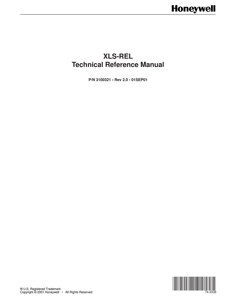 HONEYWELL XLSREL TECHNICAL REFERENCE MANUAL Pdf Download ManualsLib