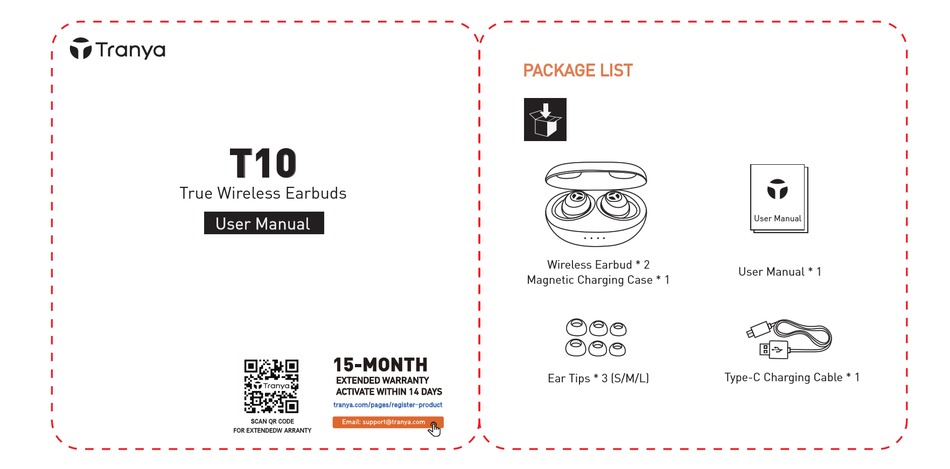 TRANYA T10 USER MANUAL Pdf Download 