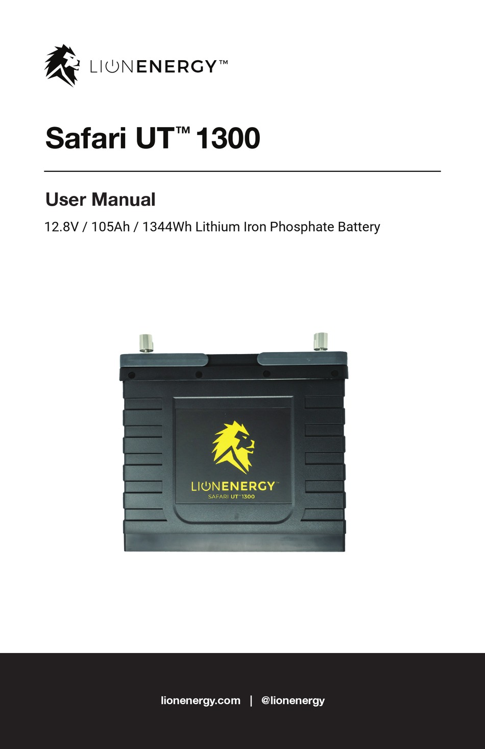 lion energy safari ut 1300 manual