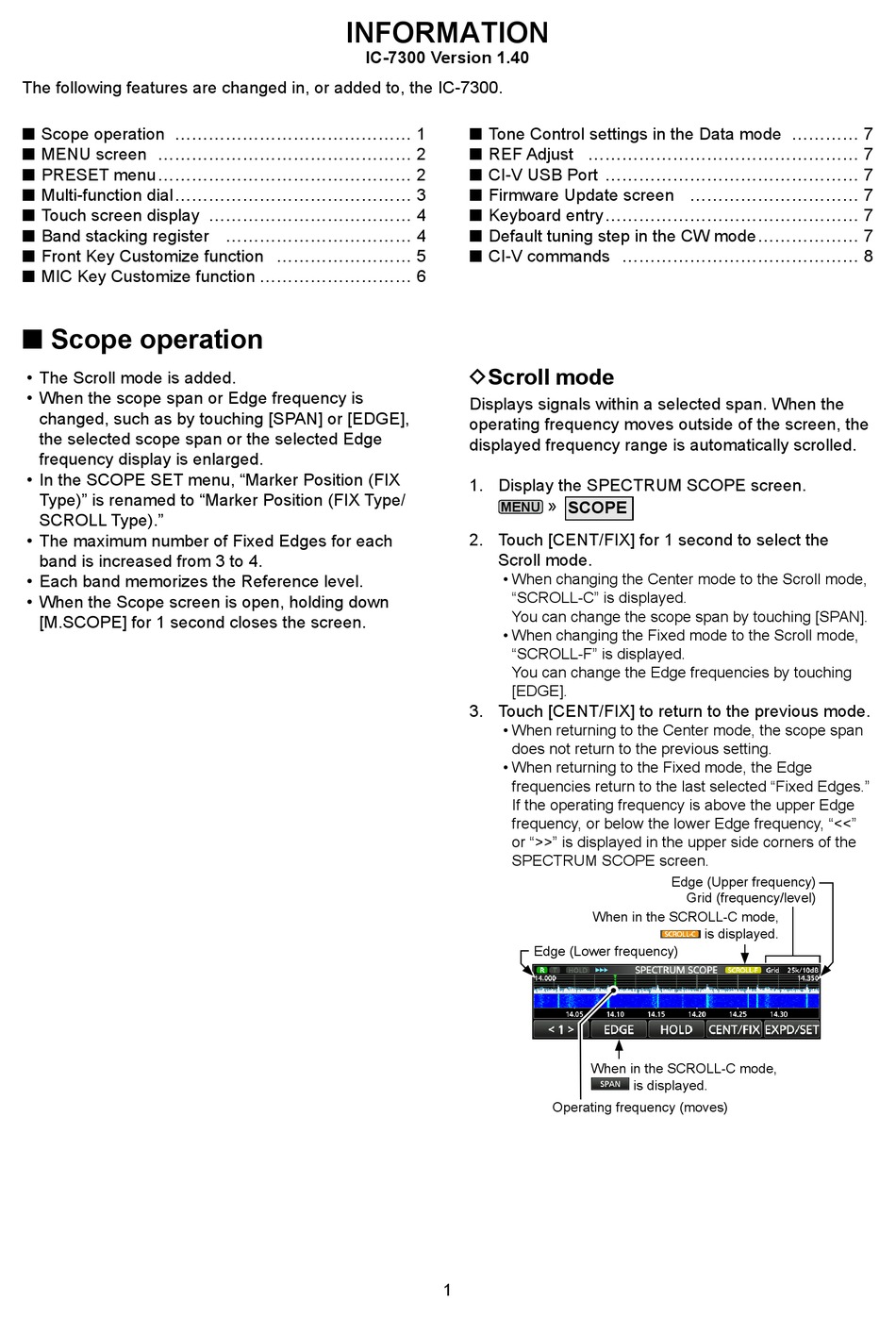 IC7300 INFORMATION Pdf Download ManualsLib