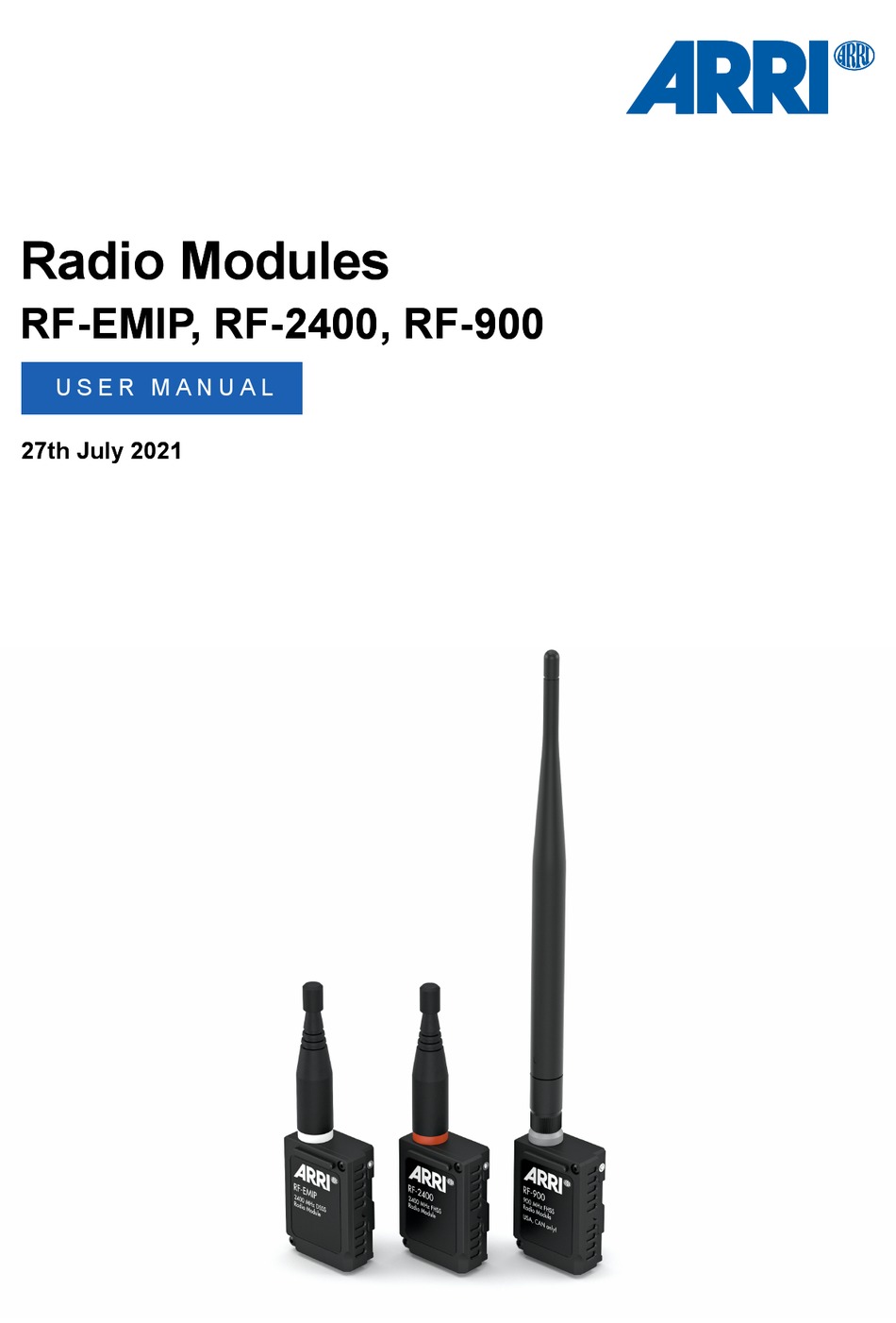 ARRI RF2400 USER MANUAL Pdf Download ManualsLib