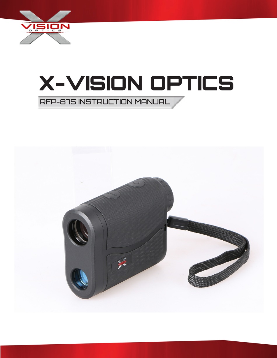XVISION OPTICS RFP875 INSTRUCTION MANUAL Pdf Download ManualsLib