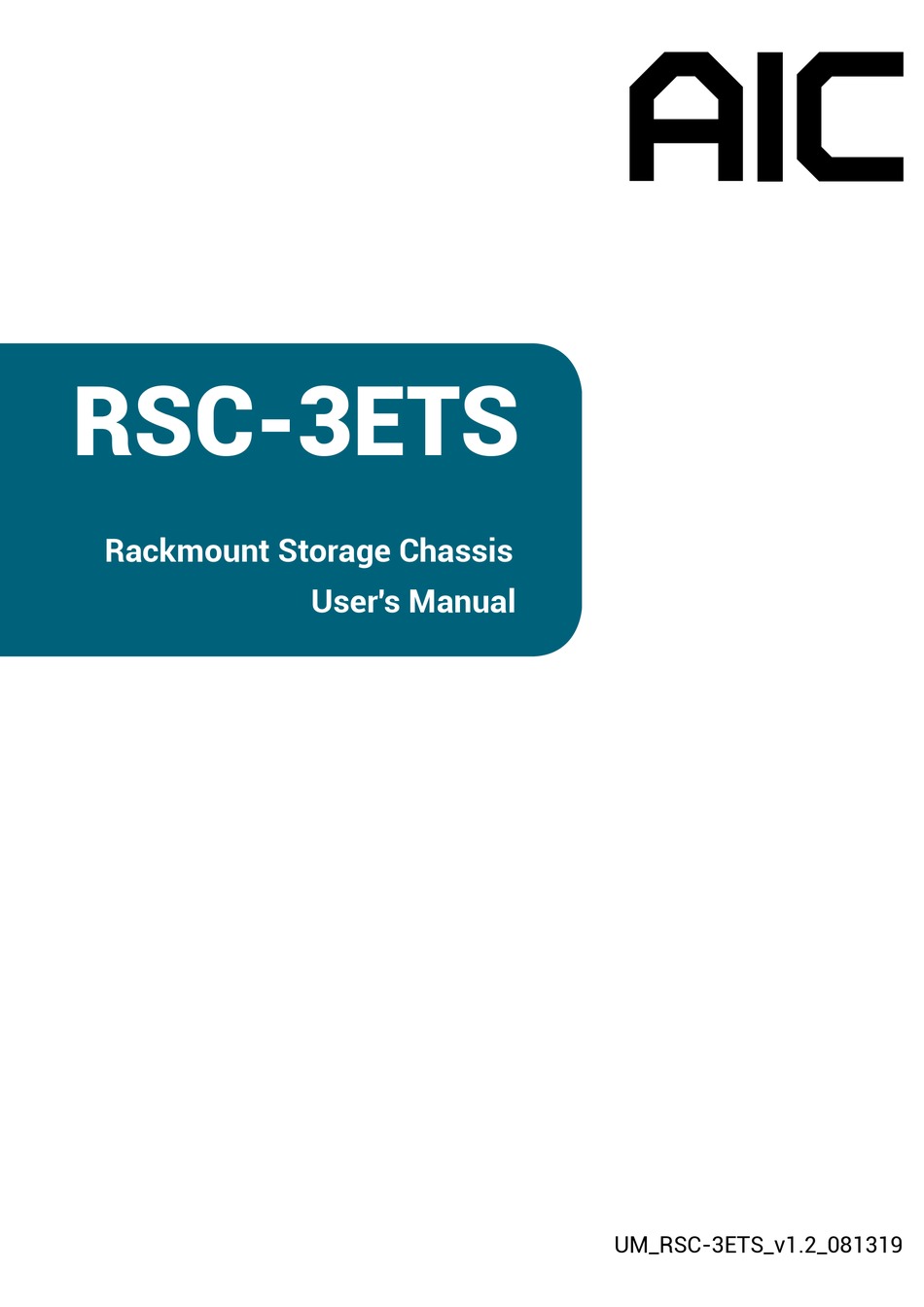 AIC RSC3ETS USER MANUAL Pdf Download ManualsLib
