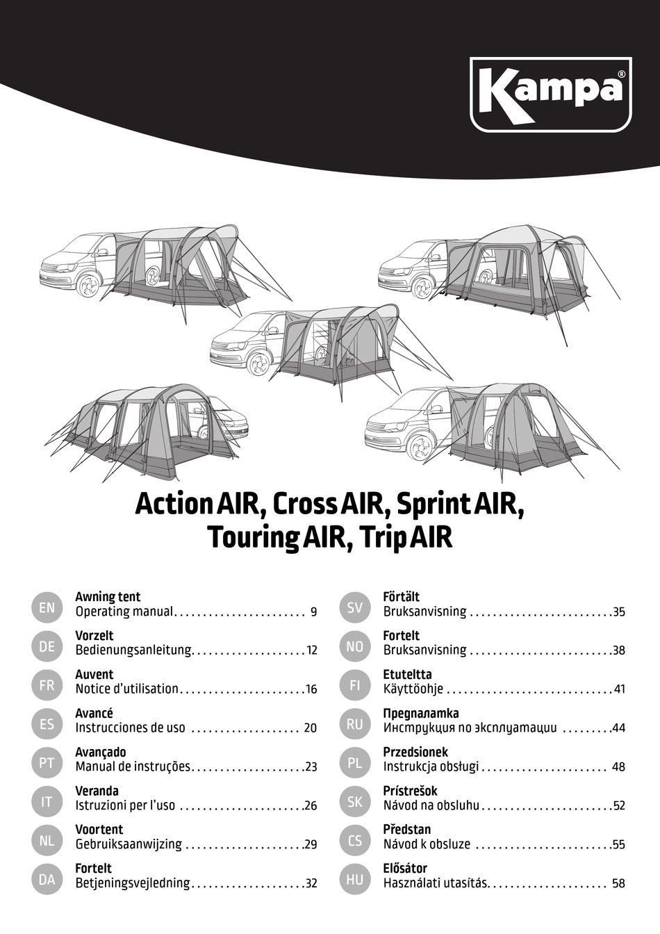 KAMPA ACTION AIR OPERATING MANUAL Pdf Download ManualsLib