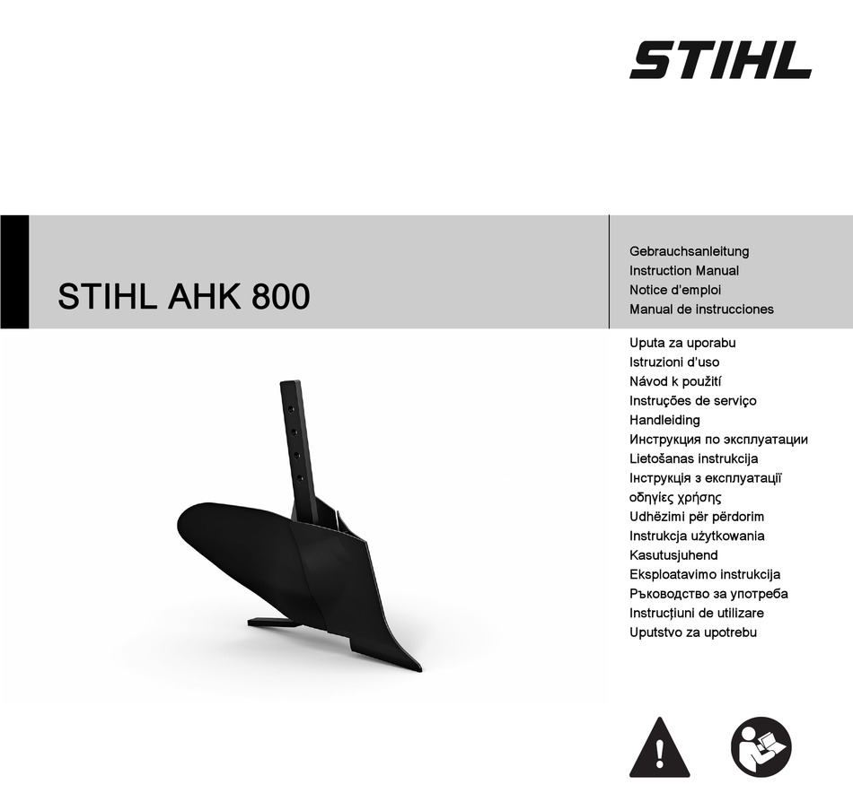 STIHL AHK 800 INSTRUCTION MANUAL Pdf Download ManualsLib
