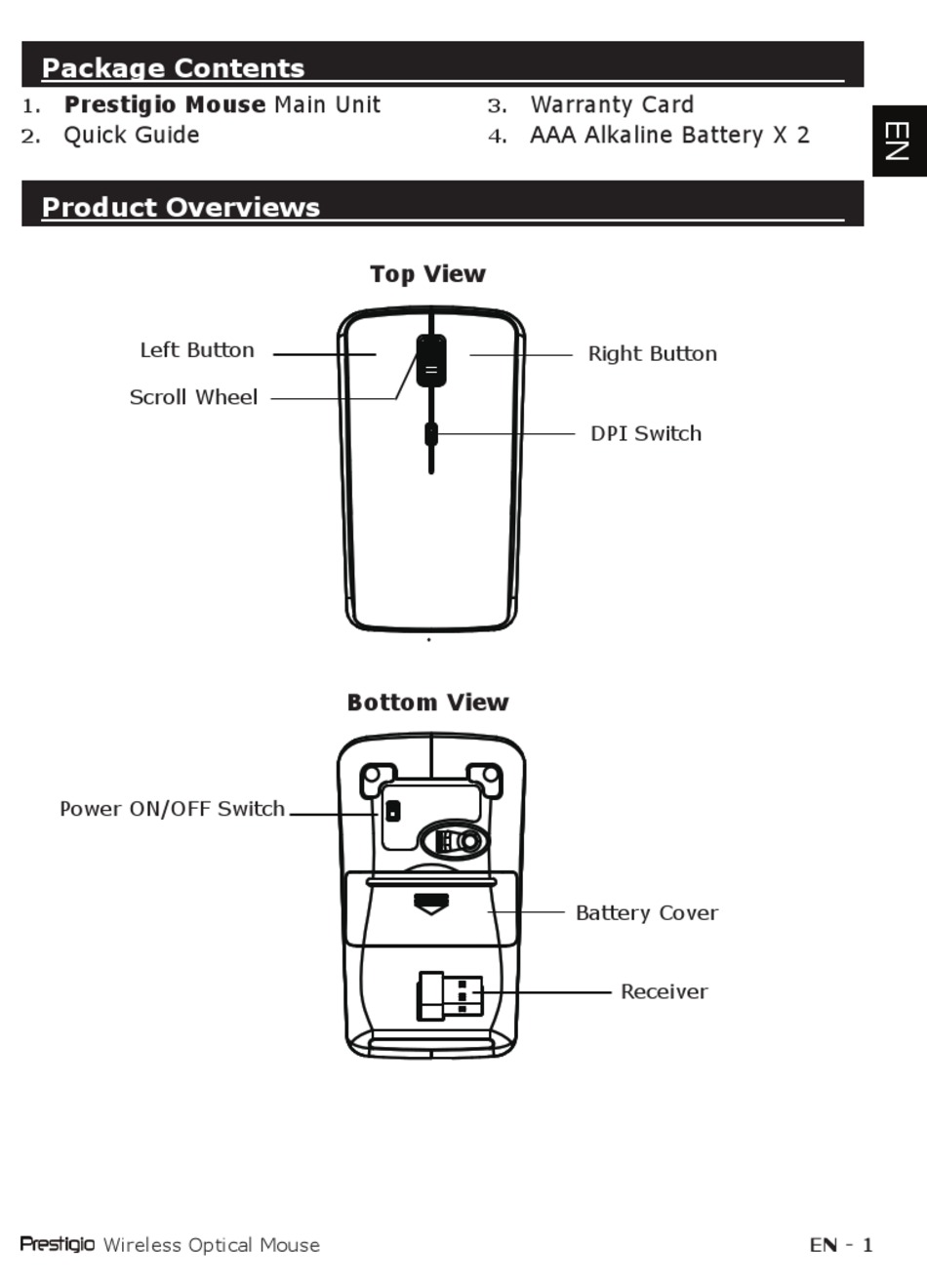 PRESTIGIO PMSOW05 SERIES MANUAL Pdf Download | ManualsLib