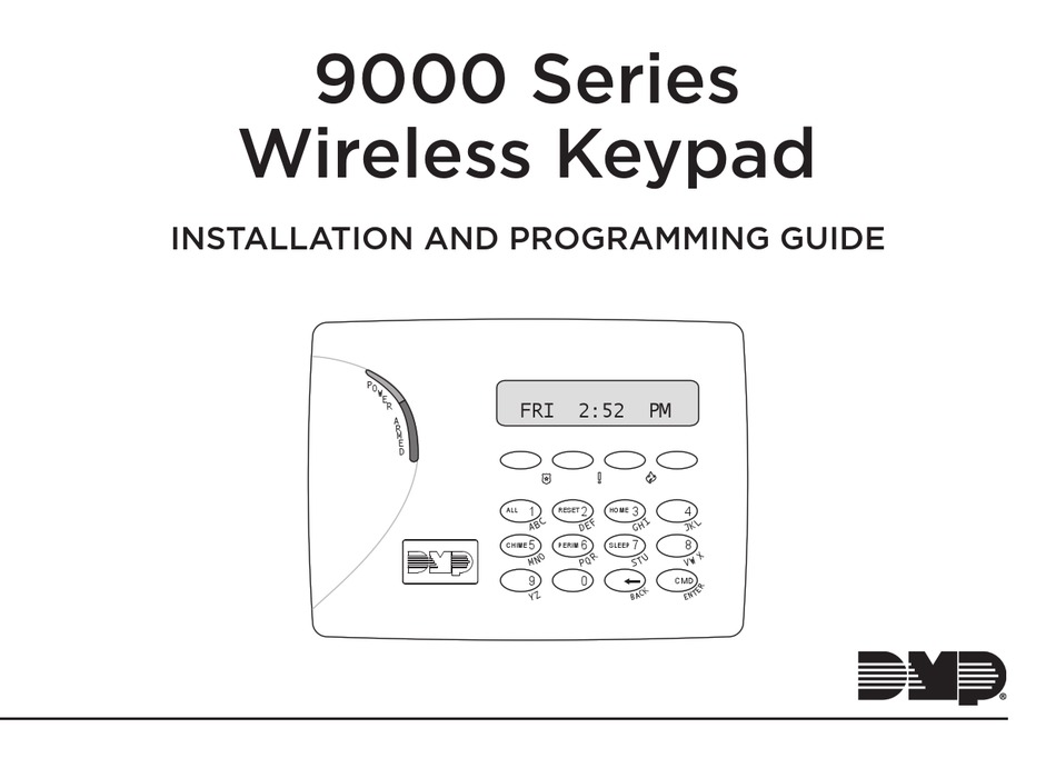 DMP ELECTRONICS 9000 SERIES INSTALLATION AND PROGRAMMING MANUAL Pdf