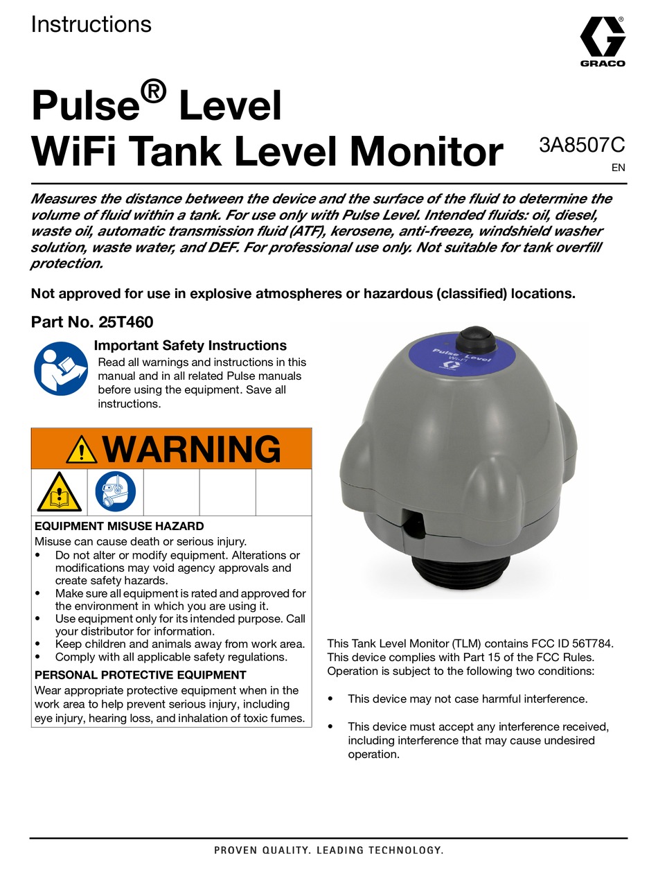 GRACO PULSE 25T460 INSTRUCTIONS MANUAL Pdf Download ManualsLib