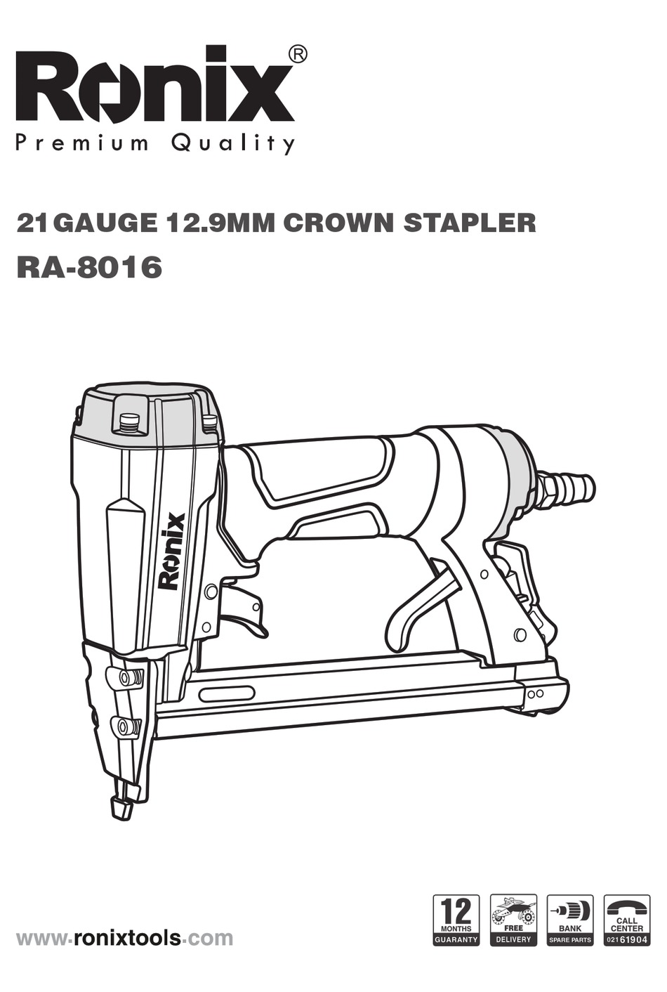 RONIX RA-8016 SAFETY INSTRUCTIONS Pdf Download | ManualsLib