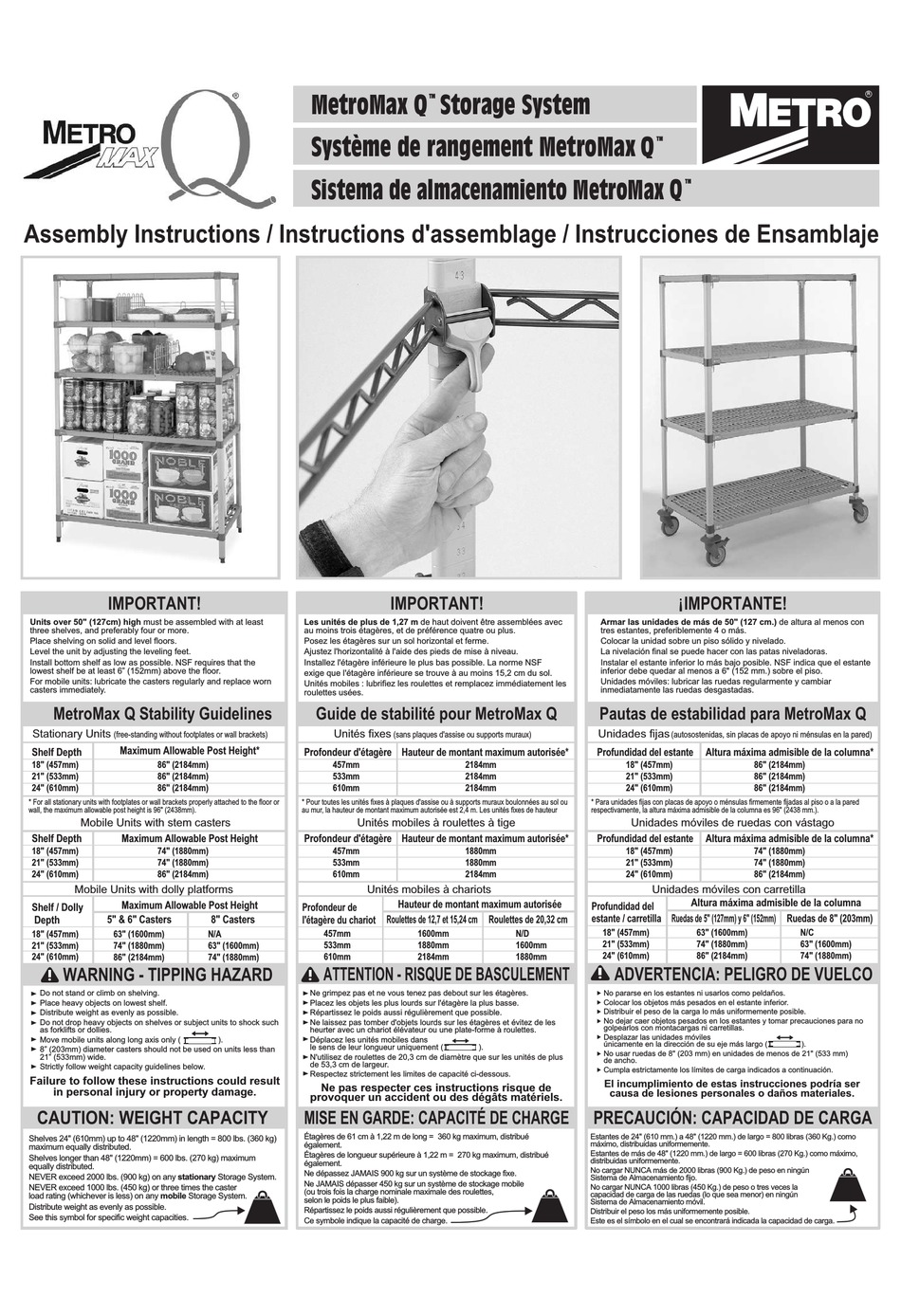 METRO DATAVAC METROMAX Q ASSEMBLY INSTRUCTIONS Pdf Download ManualsLib