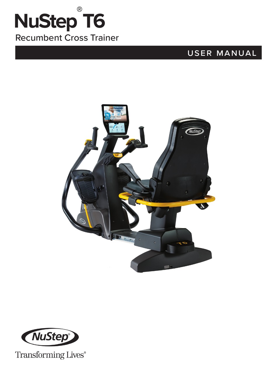 NUSTEP T6 USER MANUAL Pdf Download ManualsLib