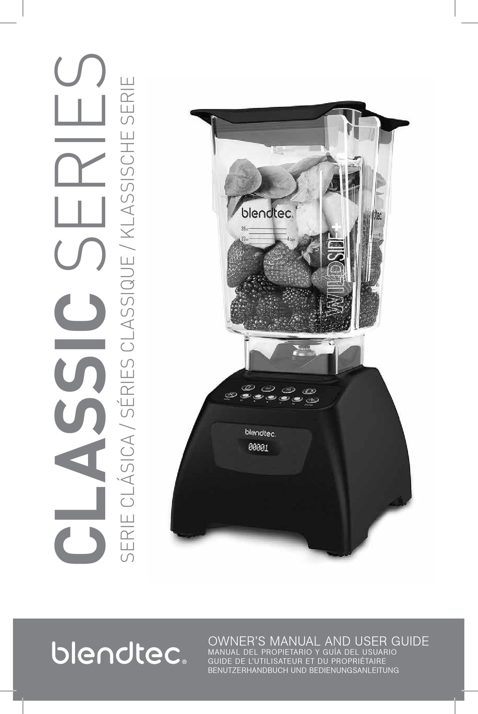 BLENDTEC CLASSIC SERIES OWNER'S MANUAL AND USER'S MANUAL Pdf Download ManualsLib