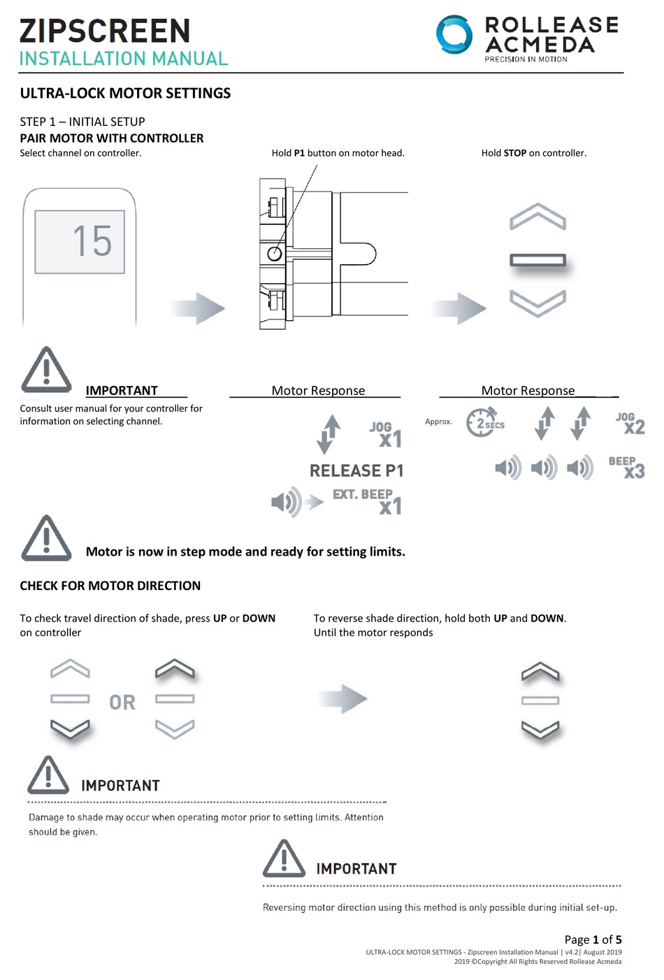 ROLLEASE ACMEDA ZIPSCREEN INSTALLATION MANUAL Pdf Download ManualsLib