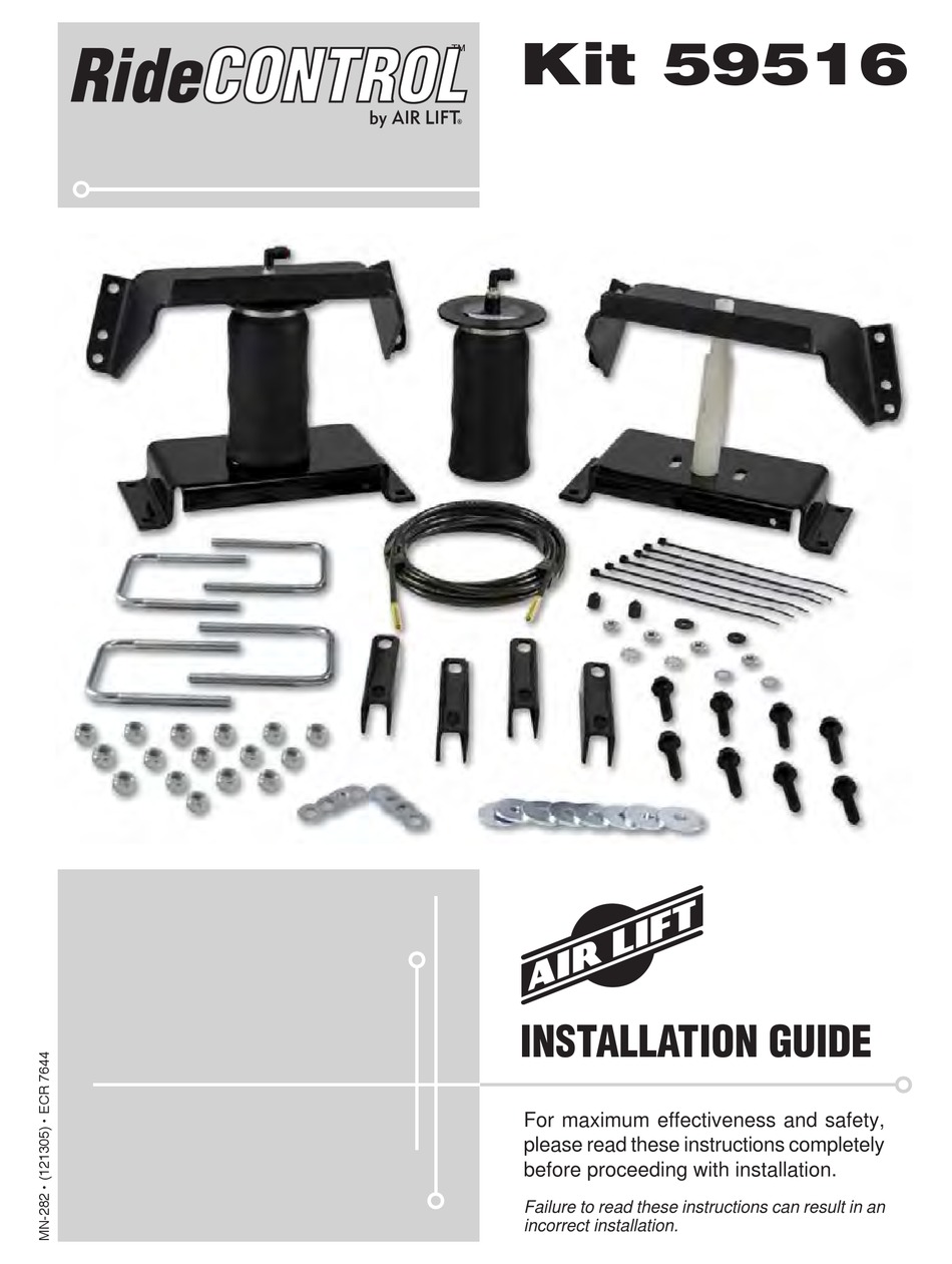 AIR LIFT RIDE CONTROL 59516 INSTALLATION MANUAL Pdf Download ManualsLib