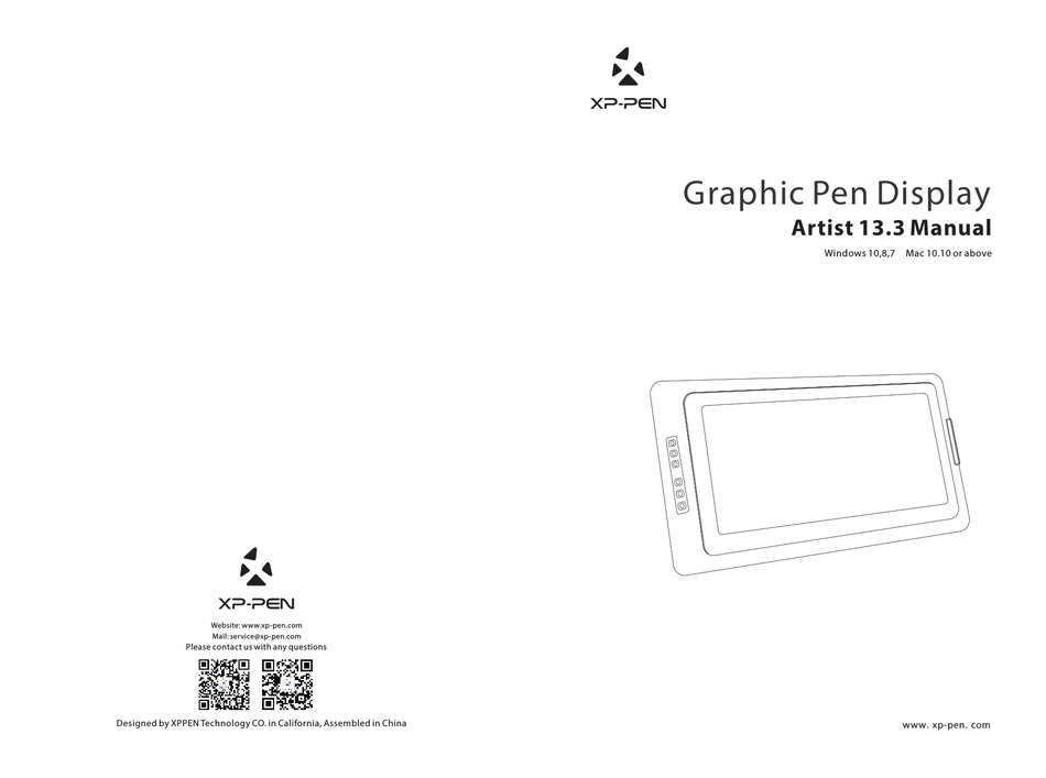 XPPEN ARTIST 13.3 MANUAL Pdf Download ManualsLib