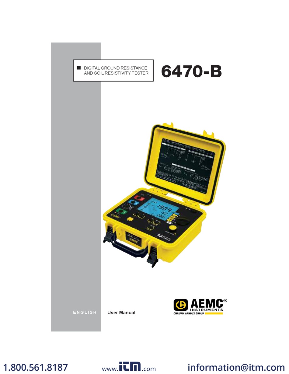 AEMC 6470B USER MANUAL Pdf Download ManualsLib