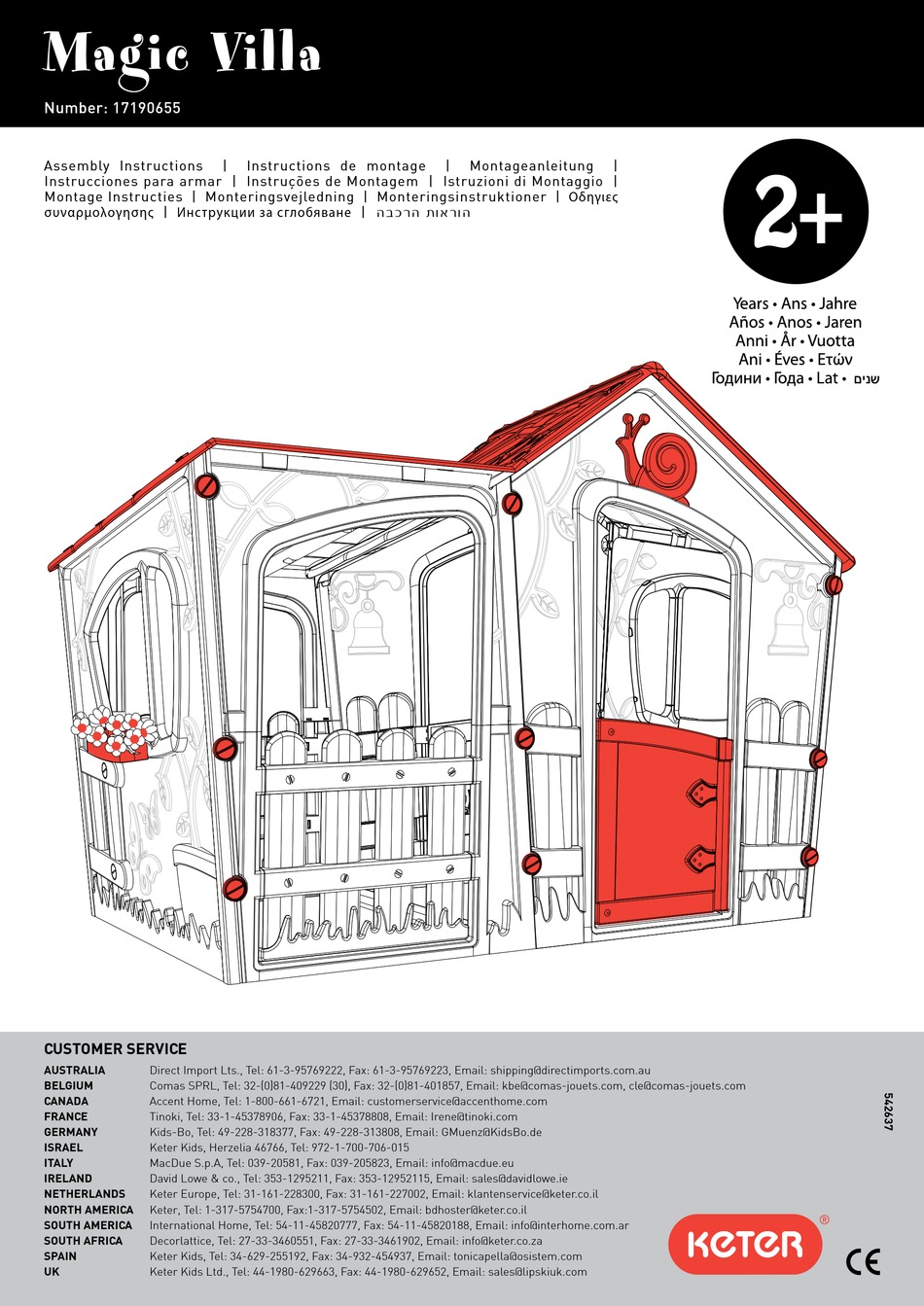 KETER MAGIC VILLA ASSEMBLY INSTRUCTIONS MANUAL Pdf Download ManualsLib