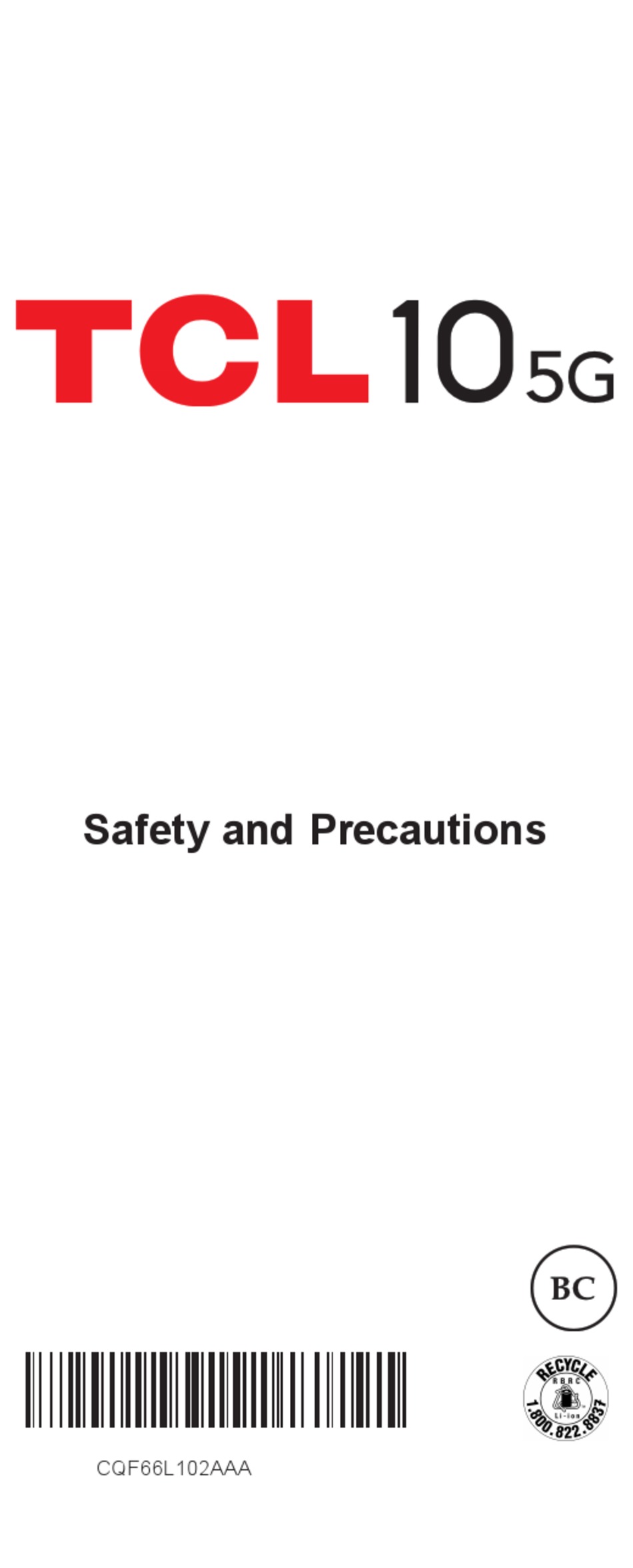 TLC 10 5G SAFETY Pdf Download ManualsLib