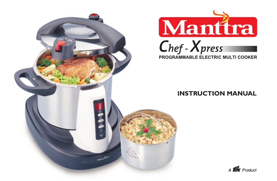 MANTTRA CHEFXPRESS INSTRUCTION MANUAL Pdf Download ManualsLib