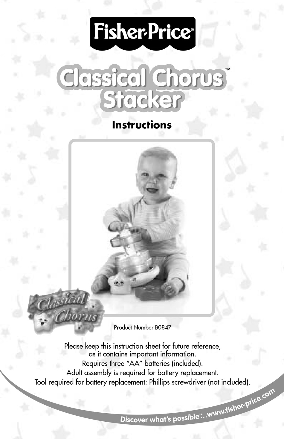 FISHERPRICE CLASSICAL CHORUS STACKER INSTRUCTIONS Pdf Download