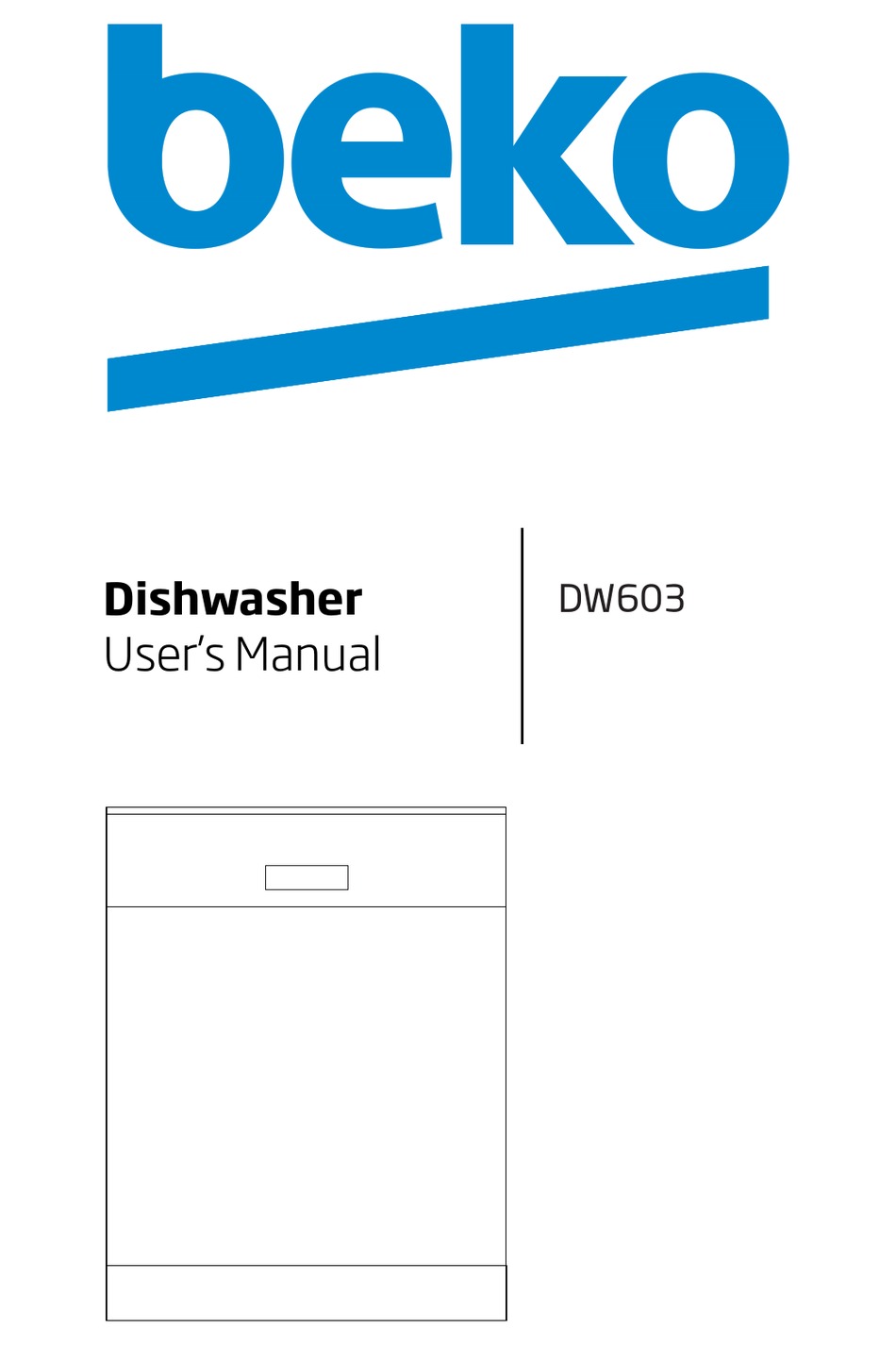 BEKO DW603 USER MANUAL Pdf Download ManualsLib