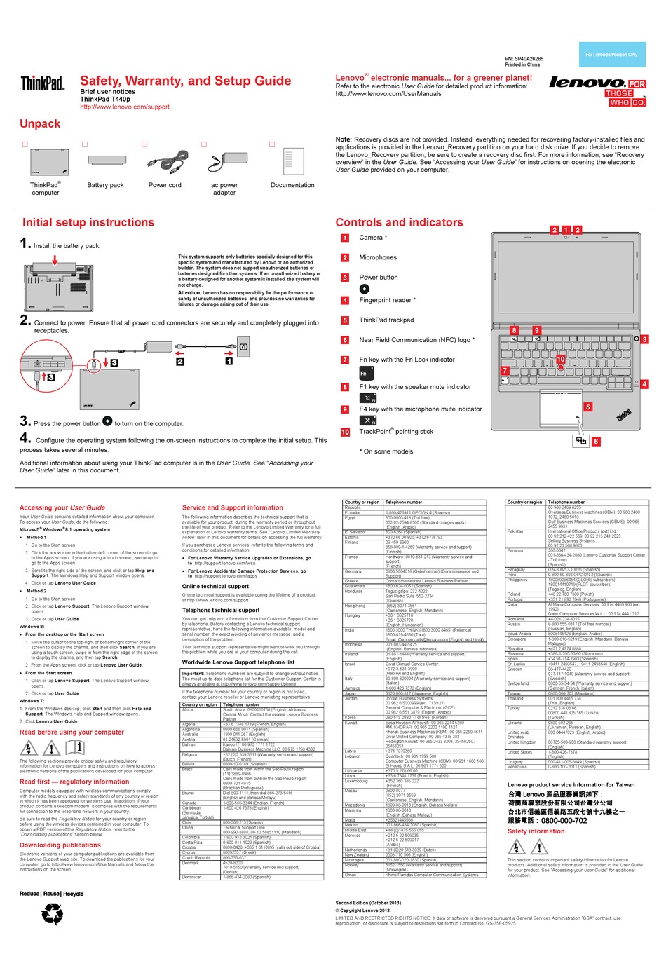 LENOVO THINKPAD T440P SETUP MANUAL Pdf Download  ManualsLib