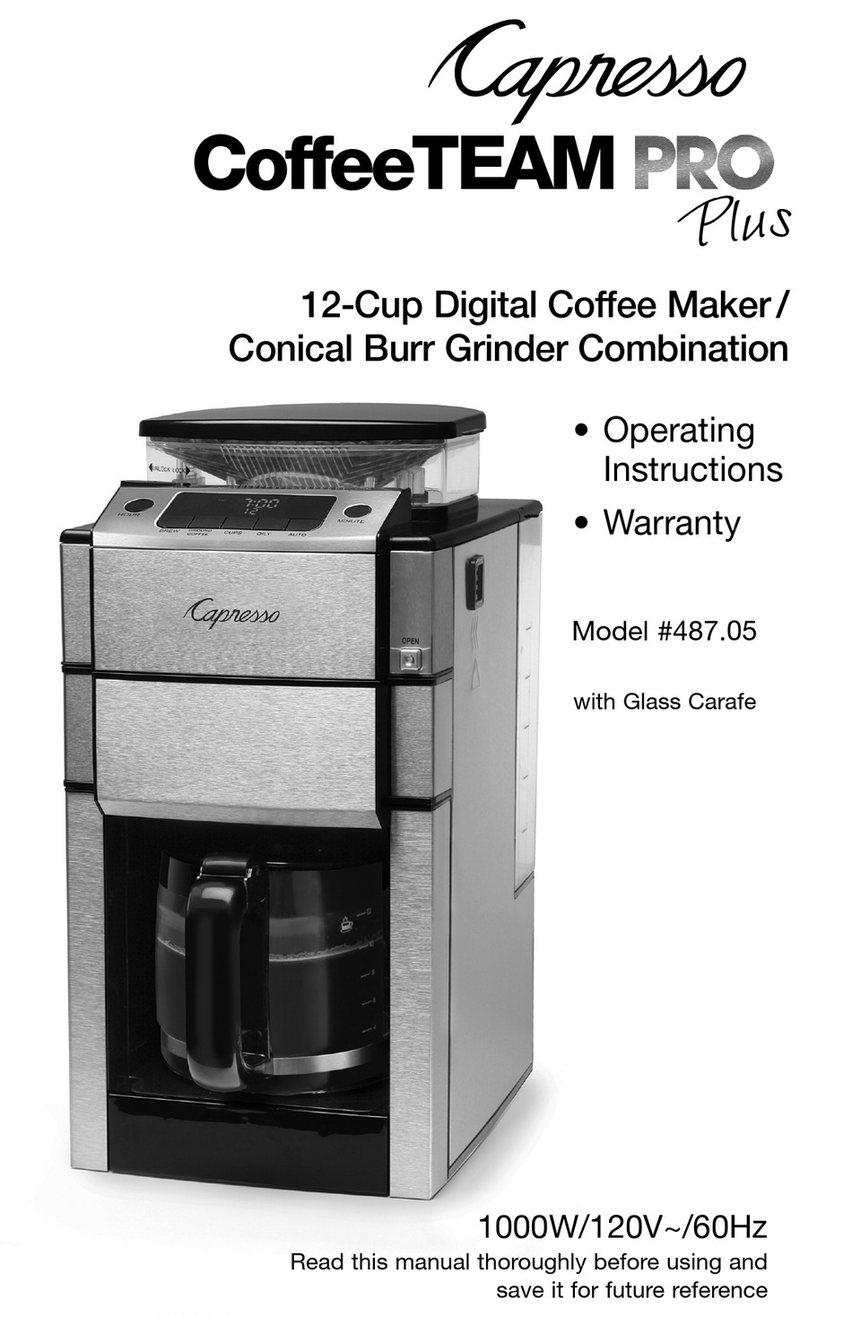 CAPRESSO COFFEETEAM PRO PLUS 487.05 