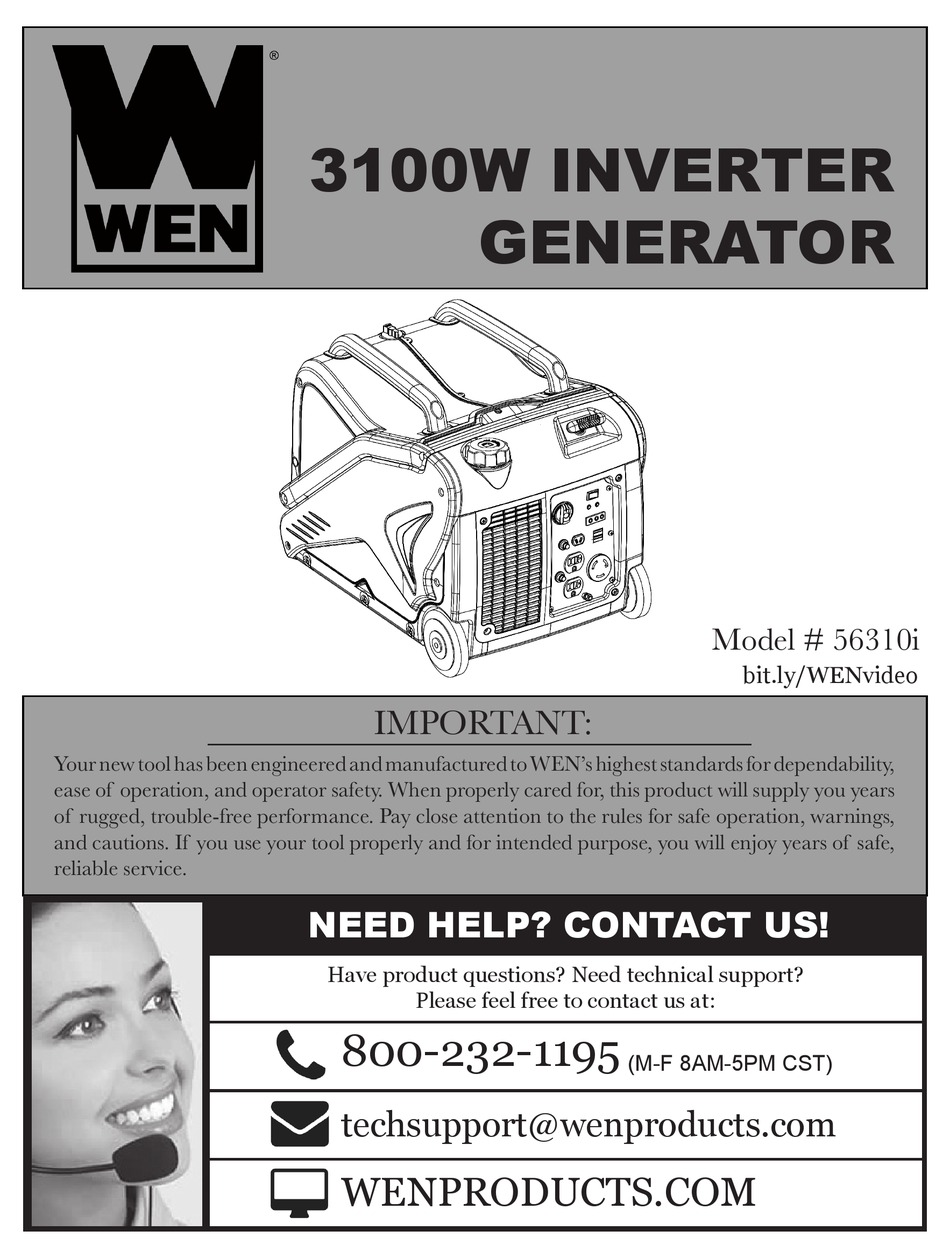 WEN 56310I MANUAL Pdf Download ManualsLib