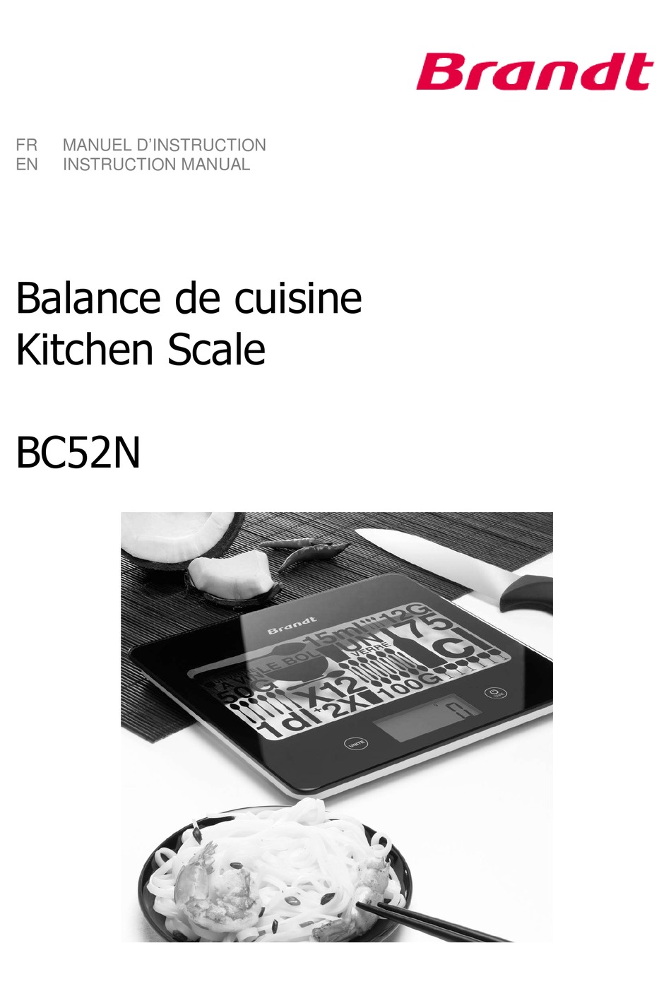 BRANDT BC52N INSTRUCTION MANUAL Pdf Download ManualsLib