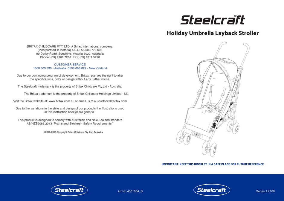 Steelcraft holiday cheap ii layback stroller