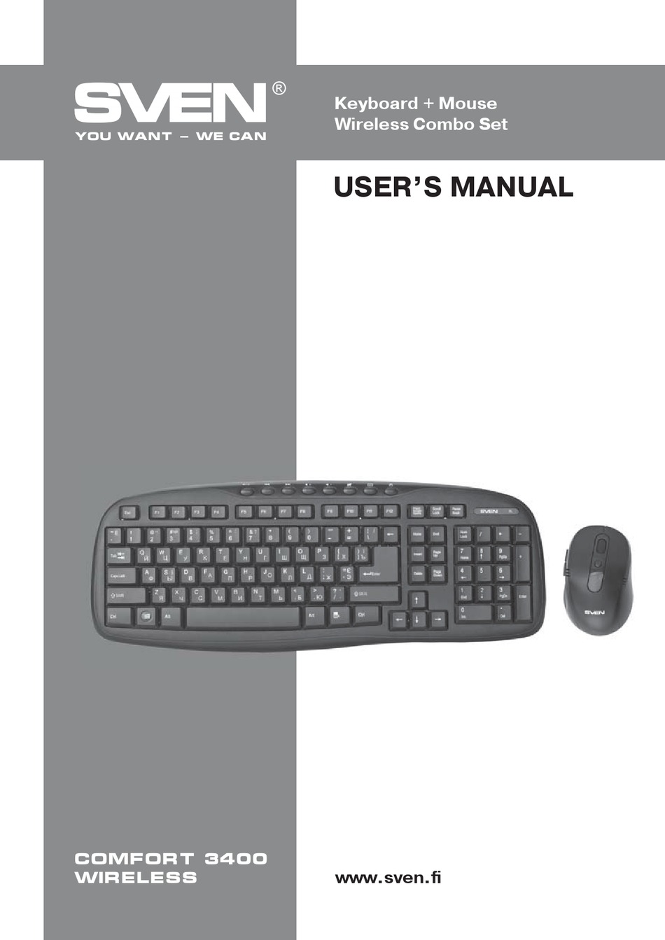 SVEN COMFORT 3400 WIRELESS USER MANUAL Pdf Download | ManualsLib