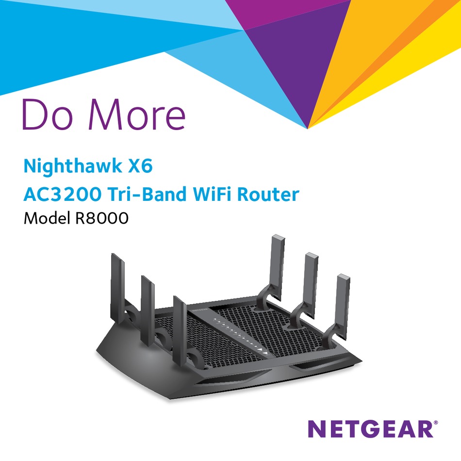 NETGEAR R8000 MANUAL Pdf Download | ManualsLib