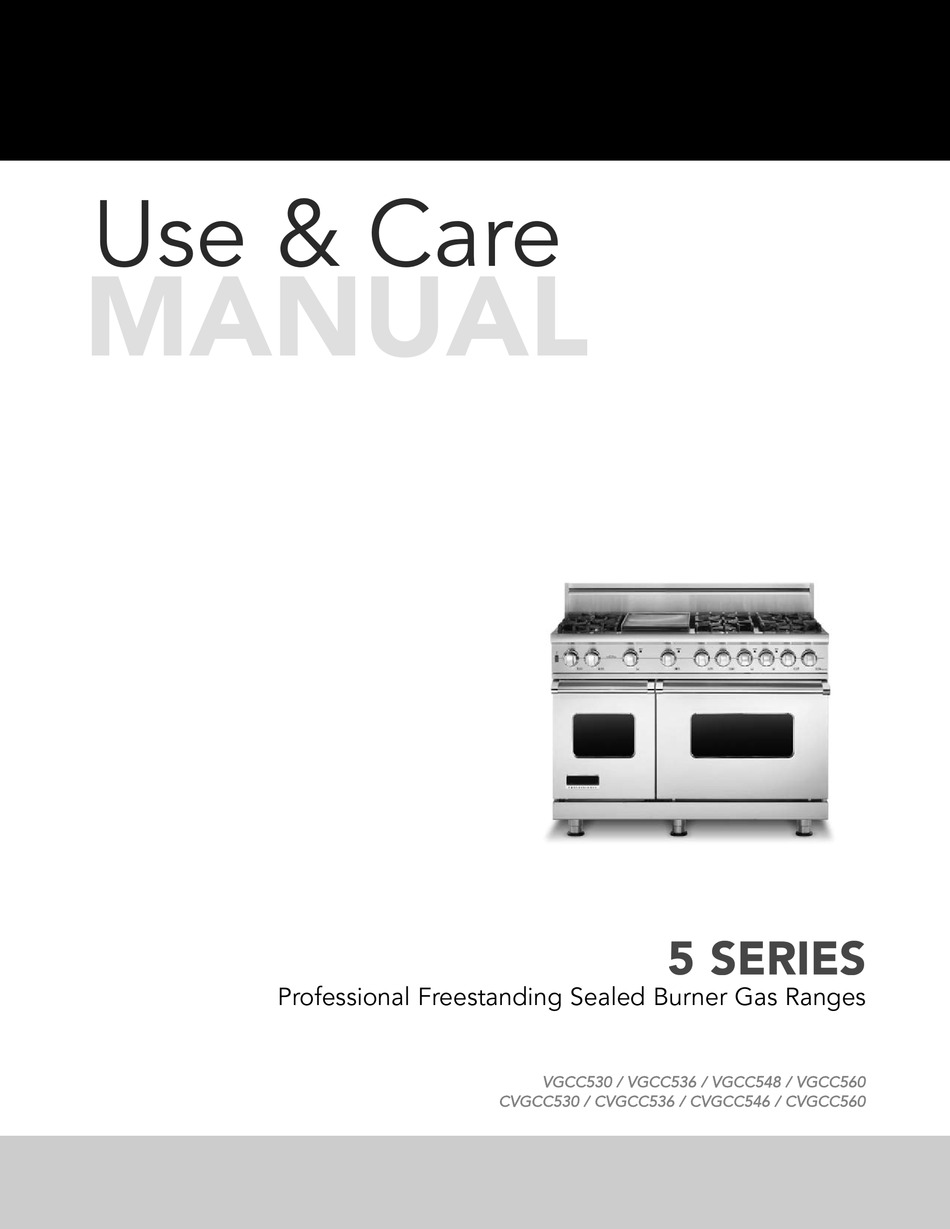 VIKING RANGE VGCC530 USE & CARE MANUAL Pdf Download ManualsLib