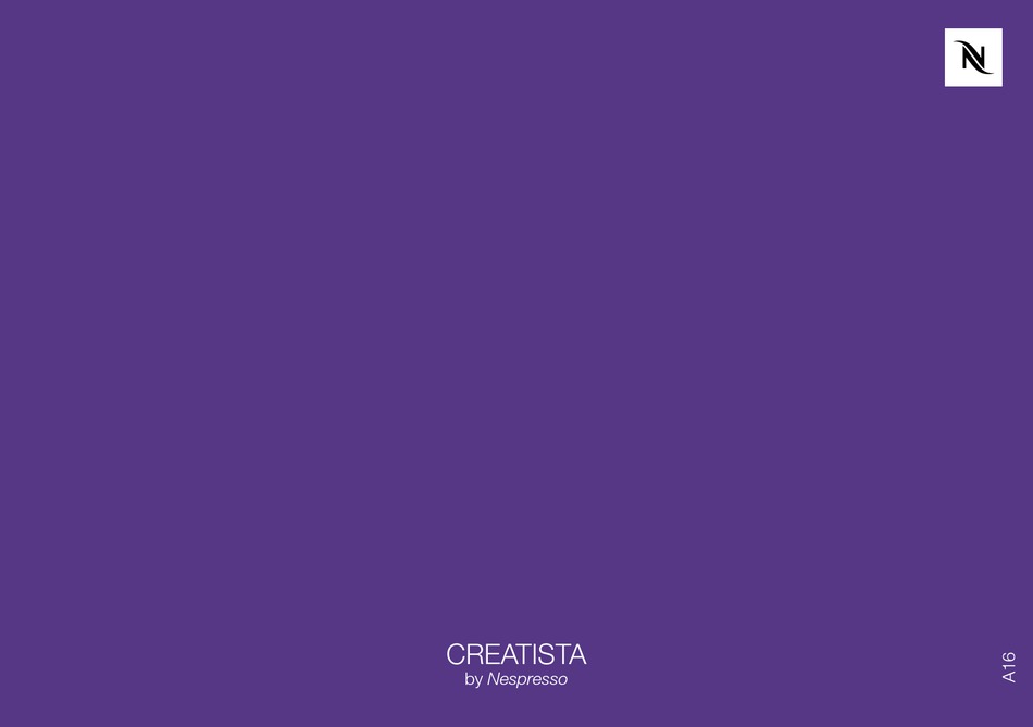 BREVILLE CREATISTA BNE600 USER MANUAL 