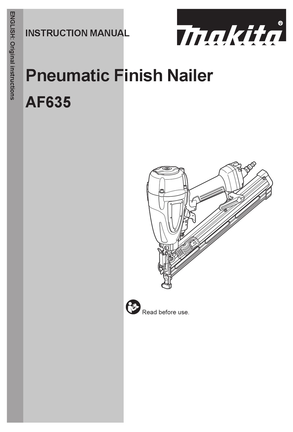 MAKITA AF635 INSTRUCTION MANUAL Pdf Download ManualsLib
