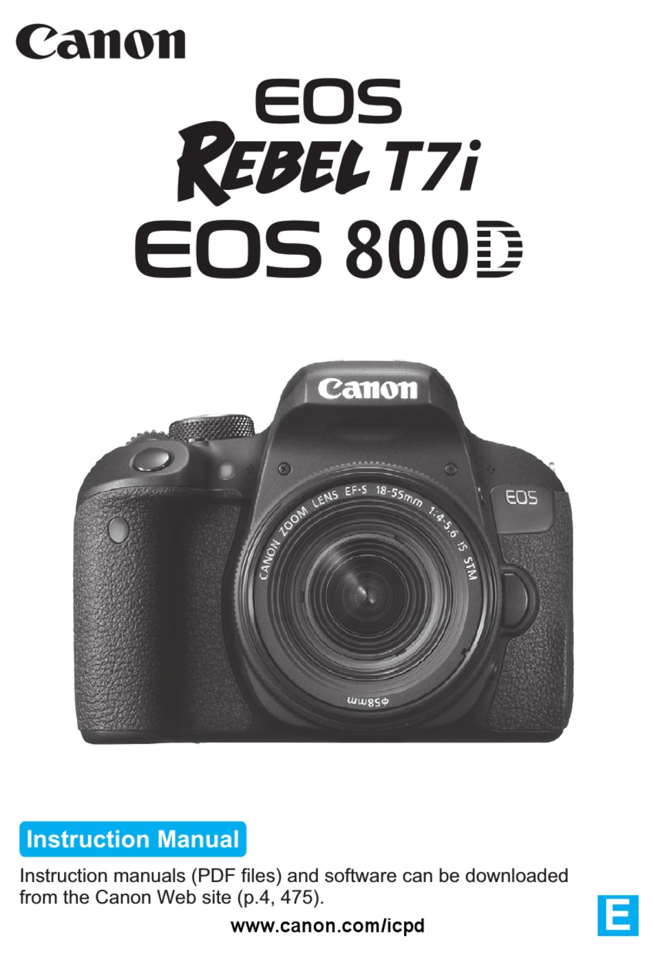 canon t7i manual pdf