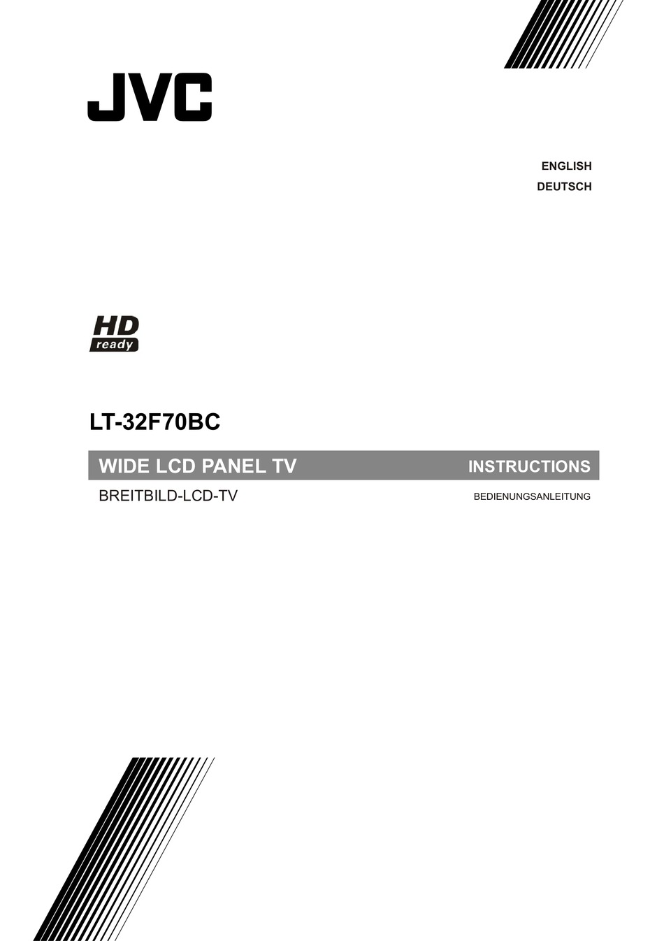 JVC LT 32F70BC INSTRUCTIONS MANUAL Pdf Download ManualsLib