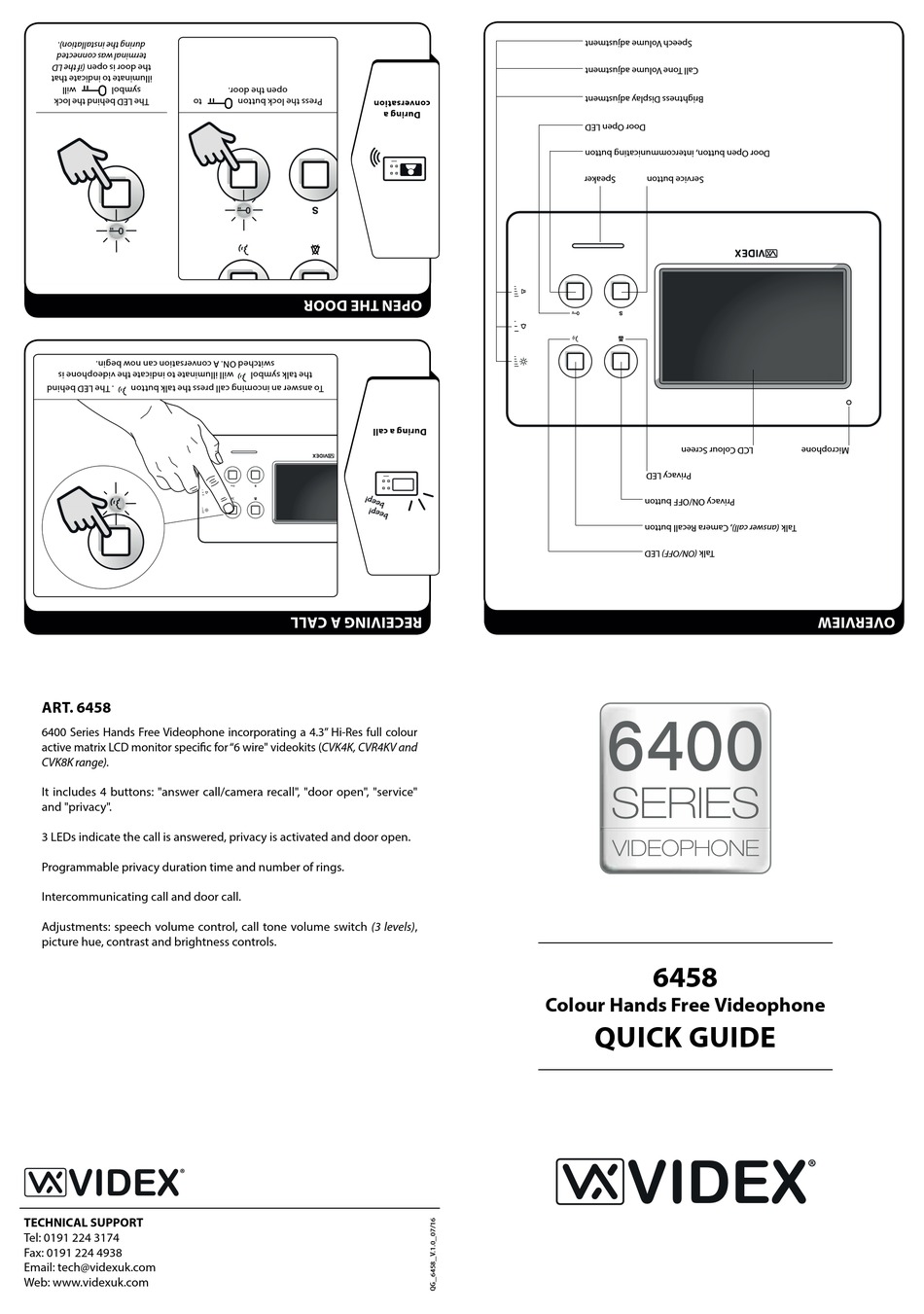 VIDEX 6400 SERIES QUICK MANUAL Pdf Download | ManualsLib