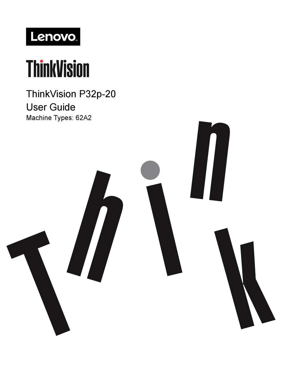 LENOVO THINKVISION P32P-20 USER MANUAL 
