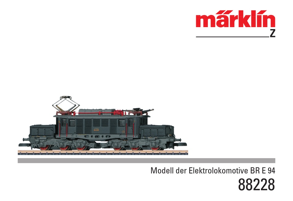 MARKLIN BR E 94 MANUAL Pdf Download | ManualsLib