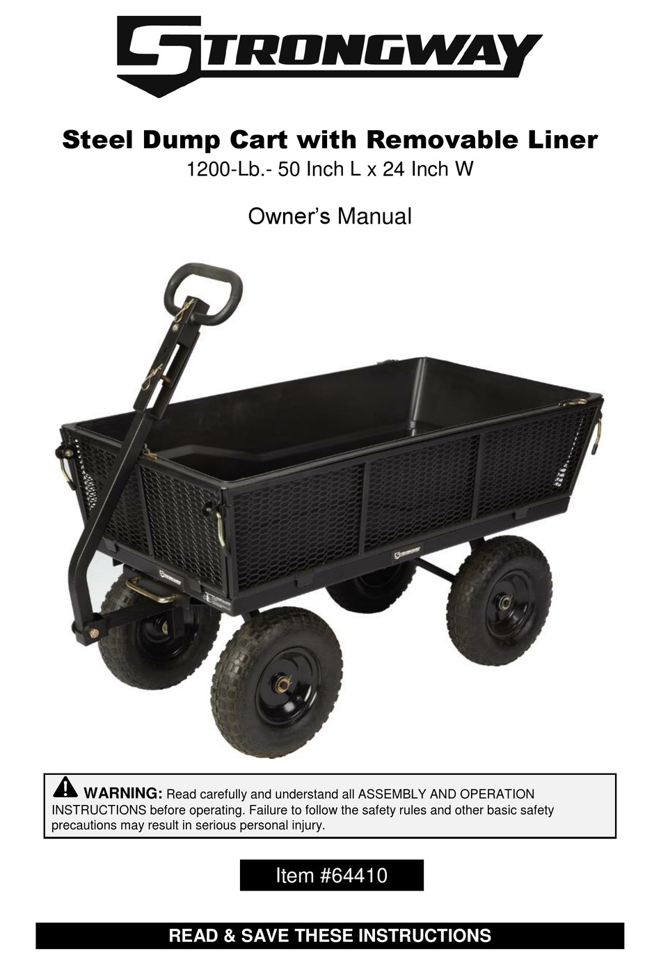 STRONGWAY 64410 OWNER'S MANUAL Pdf Download ManualsLib