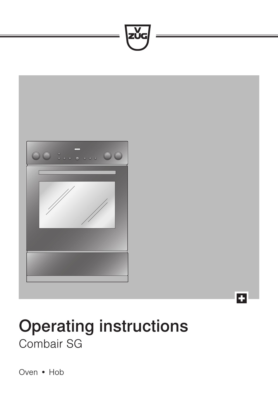 ZUG COMBAIR SG SERIES OPERATING INSTRUCTIONS MANUAL Pdf Download ...