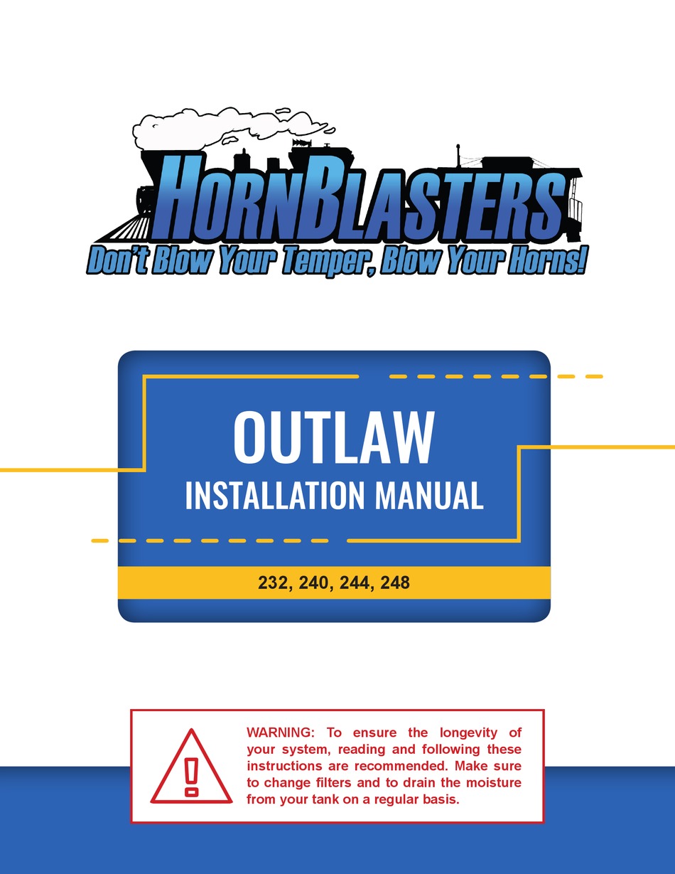 HORNBLASTERS OUTLAW 232 INSTALLATION MANUAL Pdf Download ManualsLib