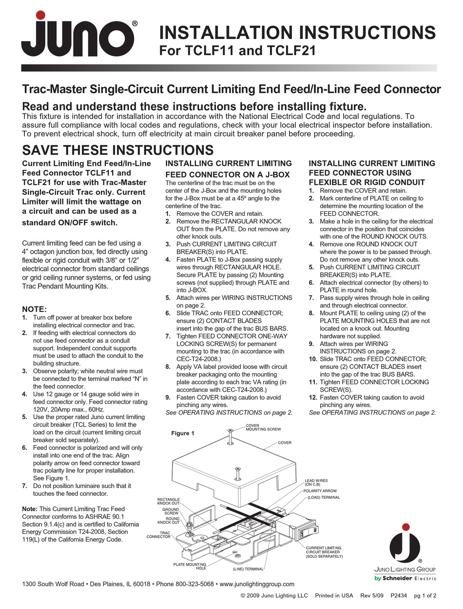 JUNO TCLF11 INSTALLATION INSTRUCTIONS MANUAL Pdf Download ManualsLib